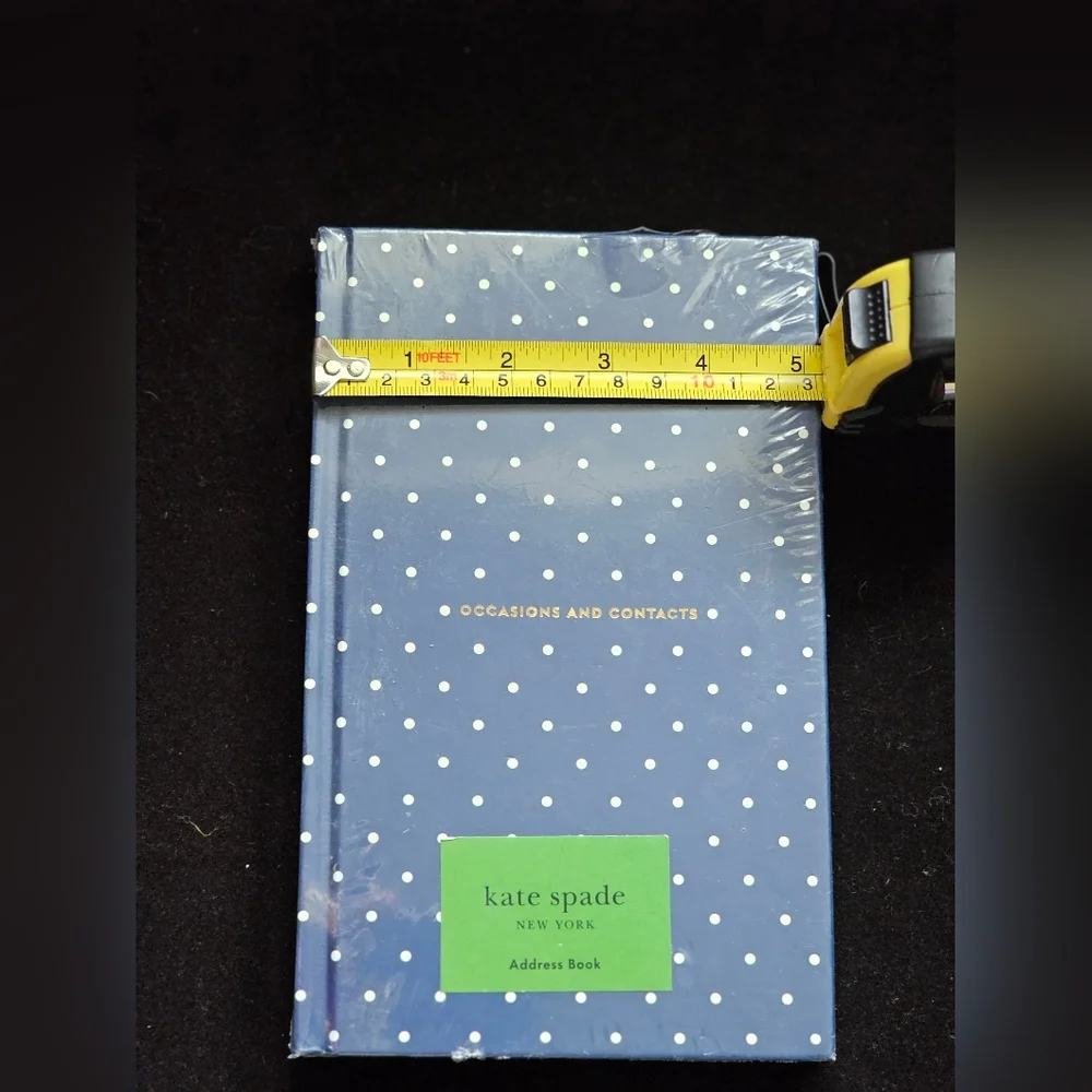 NEW Kate Spade Blue and White Polka Dot Occasions & Address Book